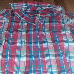 Plaid short sleeve shirt size 2x